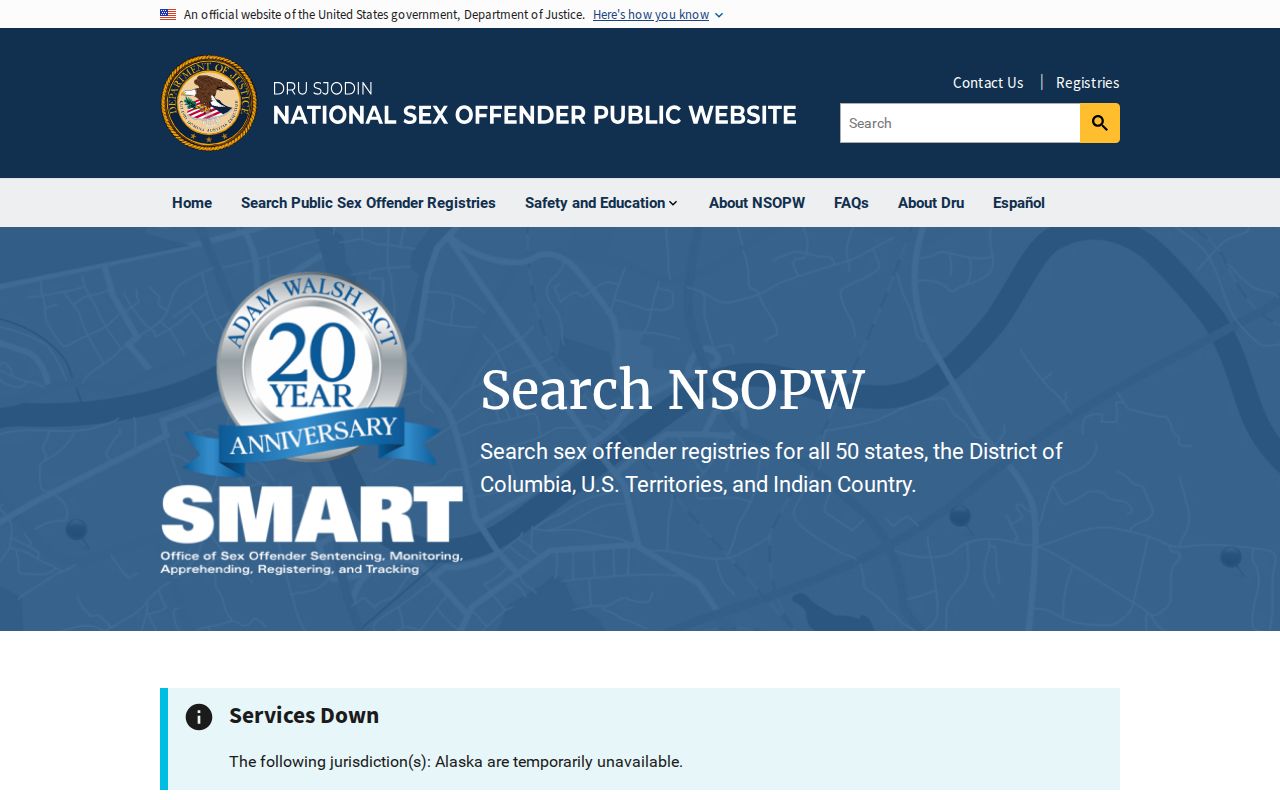 Fulton County sex offender check through the national NSOPW registry