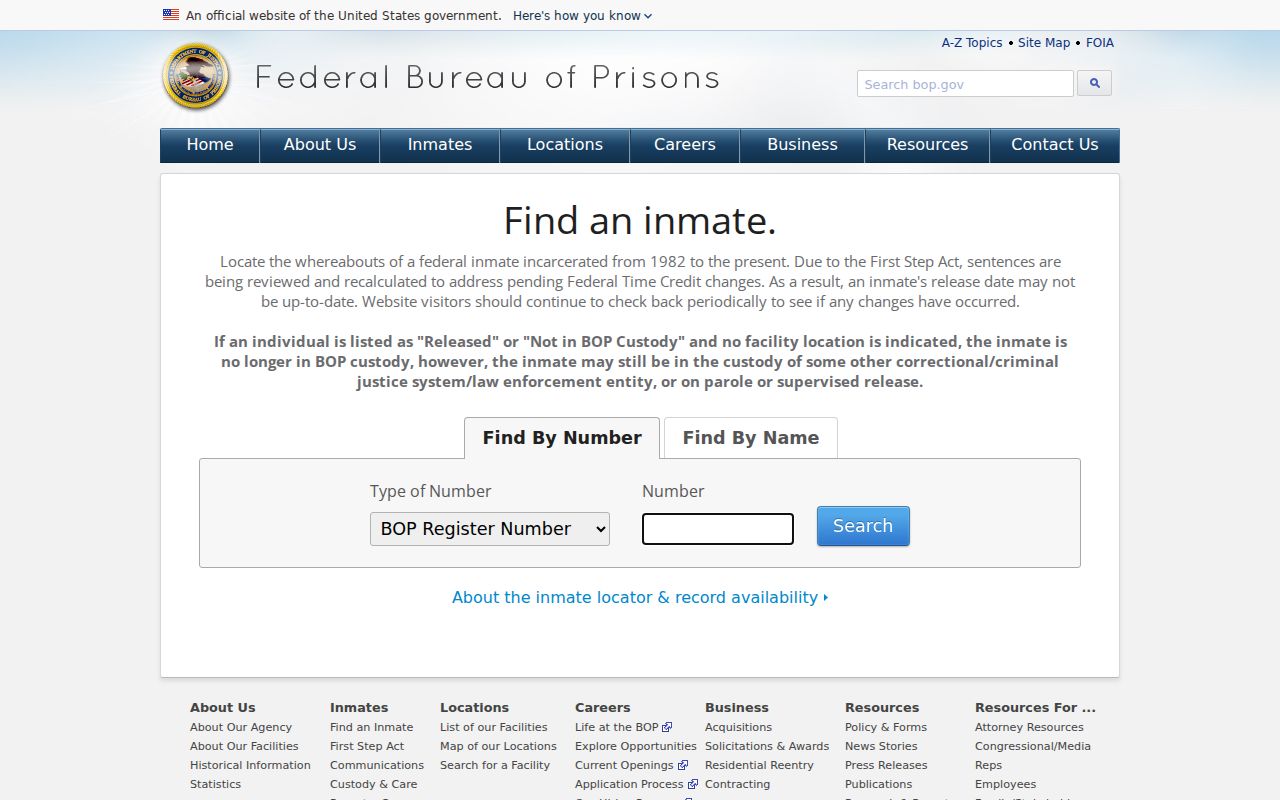 Fulton County criminal history federal inmate locator