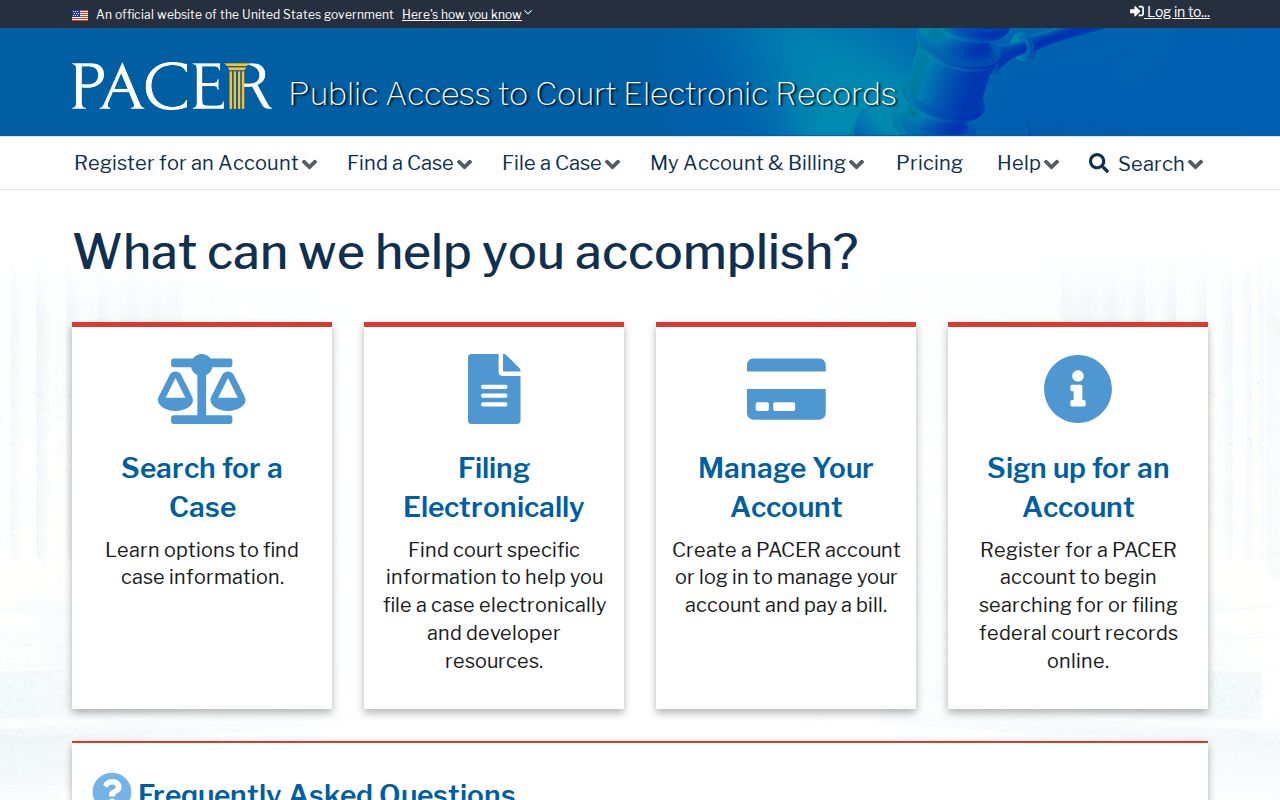 Fulton County criminal records PACER access interface